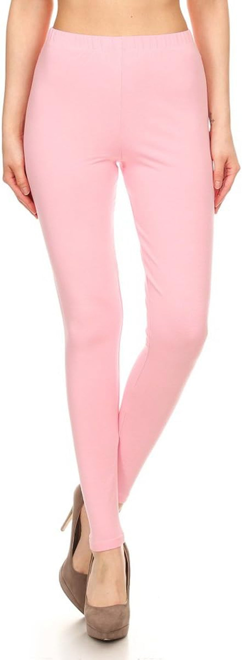 Teens' and Women's Cotton Pink Leggings. Dimensions:  Large