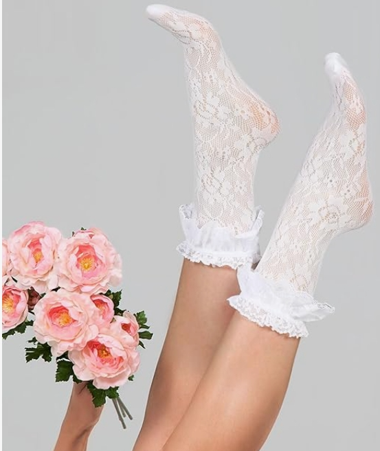 Lace Ankle Socks for Women and Teen Girls' – Elegant, Soft & Versatile