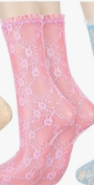 Lace Ankle Socks for Women and Teen Girls' – Elegant, Soft & Versatile
