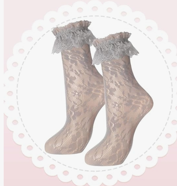 Lace Ankle Socks for Women and Teen Girls' – Elegant, Soft & Versatile