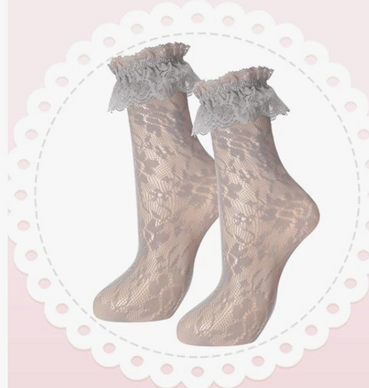 Lace Ankle Socks for Women and Teen Girls' – Elegant, Soft & Versatile