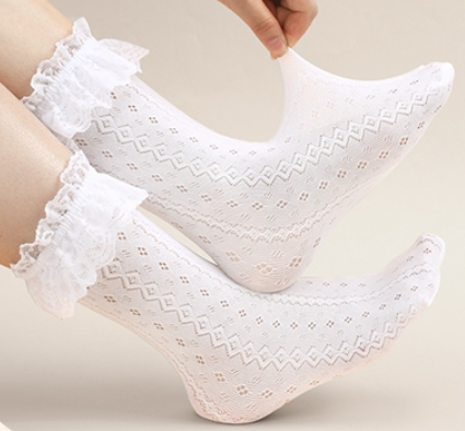 Lace Ankle Socks for Women and Teen Girls' – Elegant, Soft & Versatile