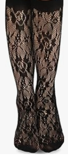 Classic Knee High Socks – Elegant  Mesh Design for Women & Teens