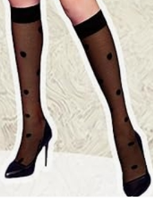 Classic Knee High Socks – Elegant  Mesh Design for Women & Teens