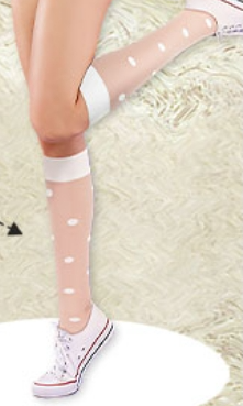 Classic Knee High Socks – Elegant  Mesh Design for Women & Teens